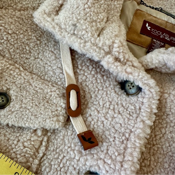 Koolaburra by UGG Women’s Tan Sherpa Teddy Winter Jacket Size: Medium - Picture 6 of 11